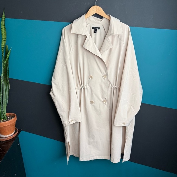 Torrid Women's Beige Trench Coat - Picture 2 of 13